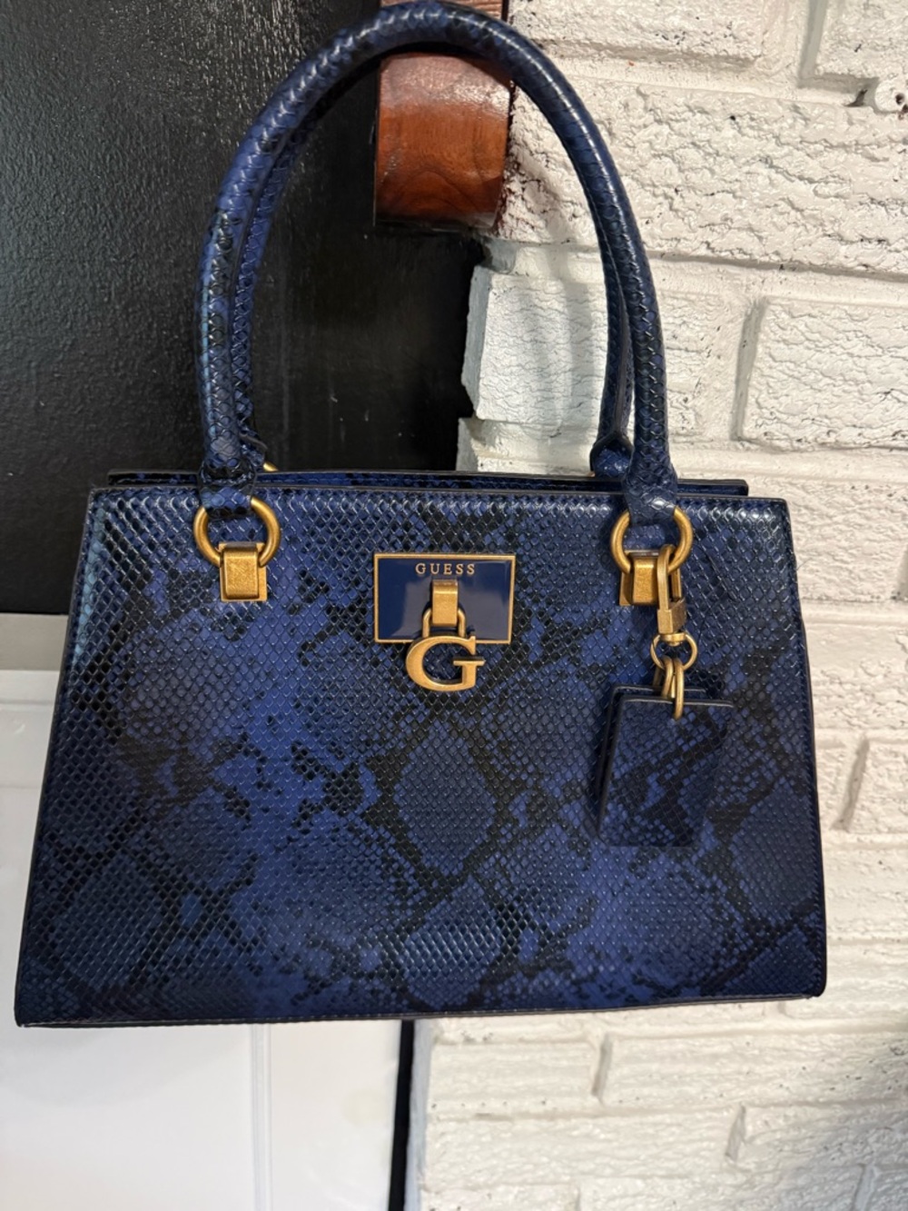 Guess snake print bag